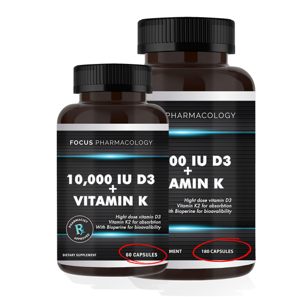 10,000 IU Vitamin D3 w/ Vitamin K2